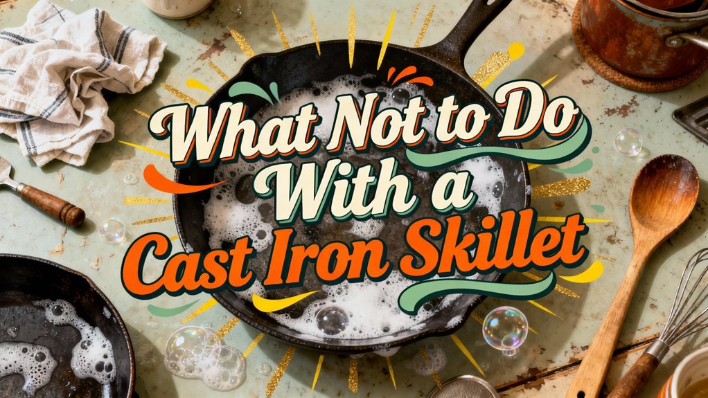 avoid improper cast iron care
