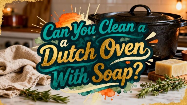 avoid soap on dutch ovens