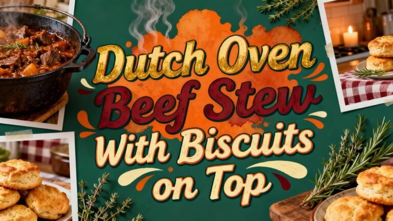 beef stew with biscuits