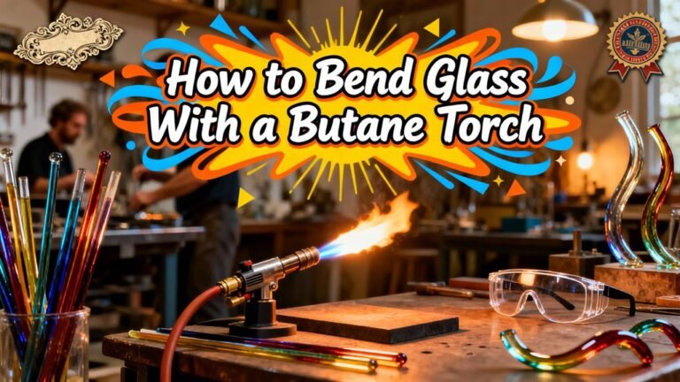 bending glass with torch