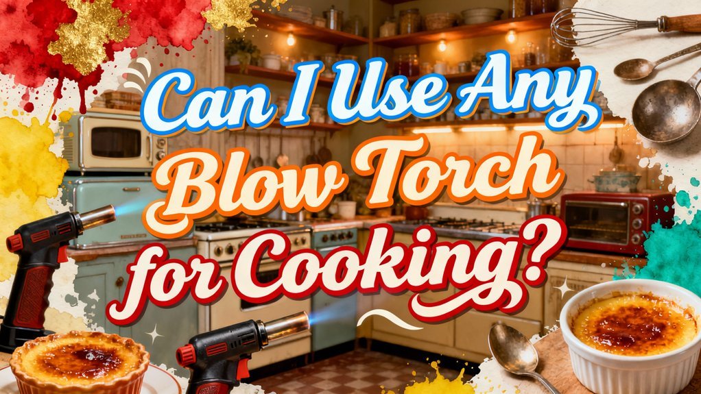 blow torch usage for cooking