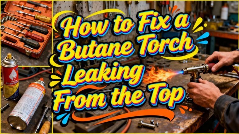 butane torch leak repair