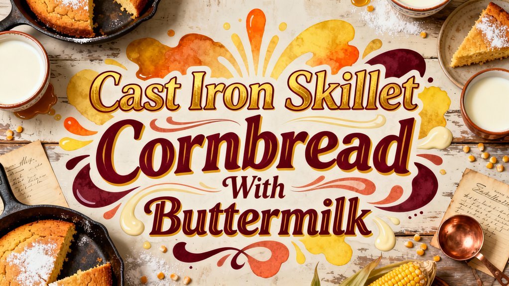 buttermilk cornbread in skillet