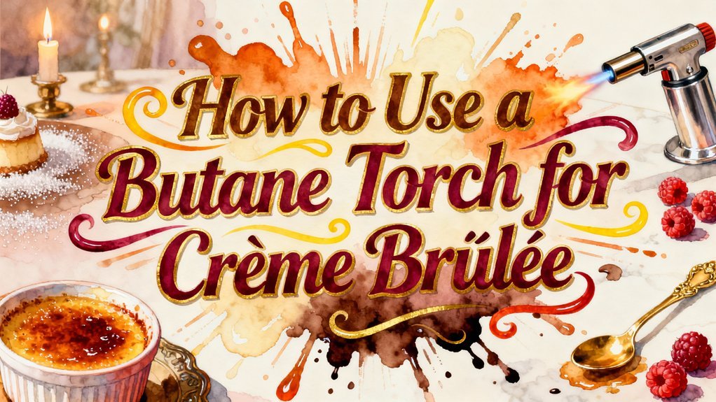 caramelize sugar on dessert