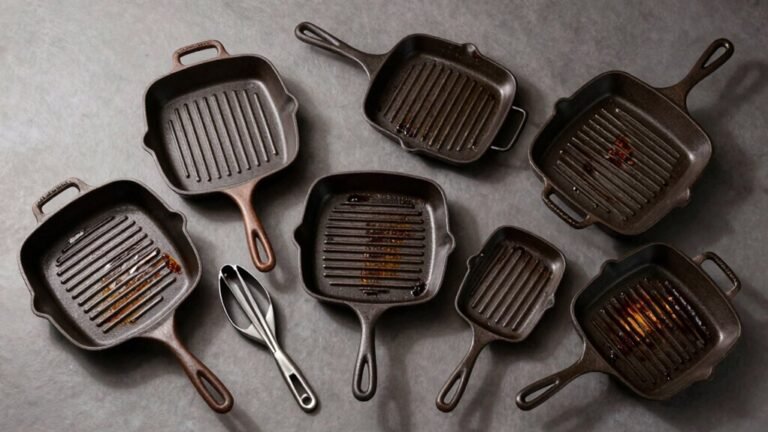 cast iron grill pan press