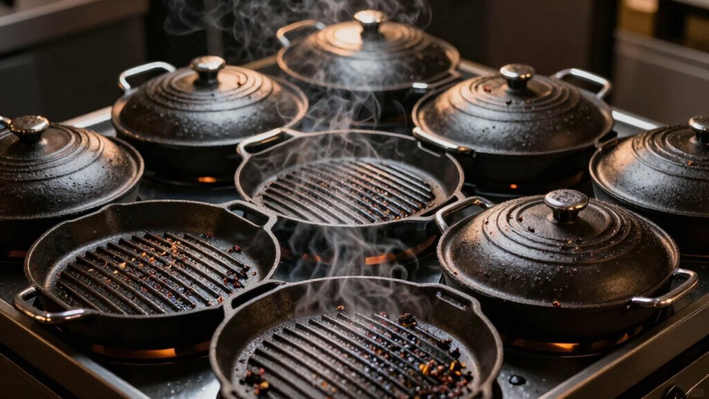 cast iron searing grill pan