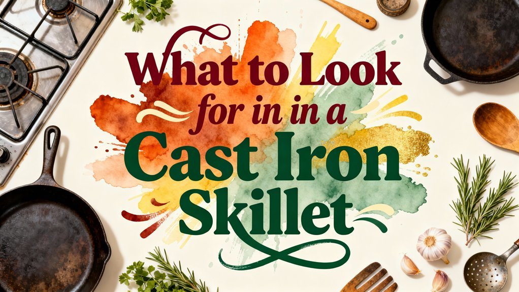 cast iron skillet features