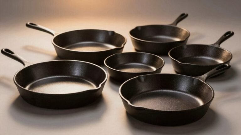 cast iron skillet with smooth surface