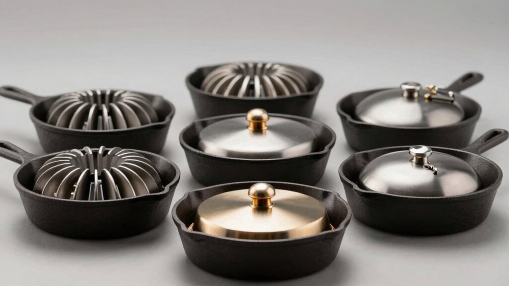 cast iron skillets cook evenly