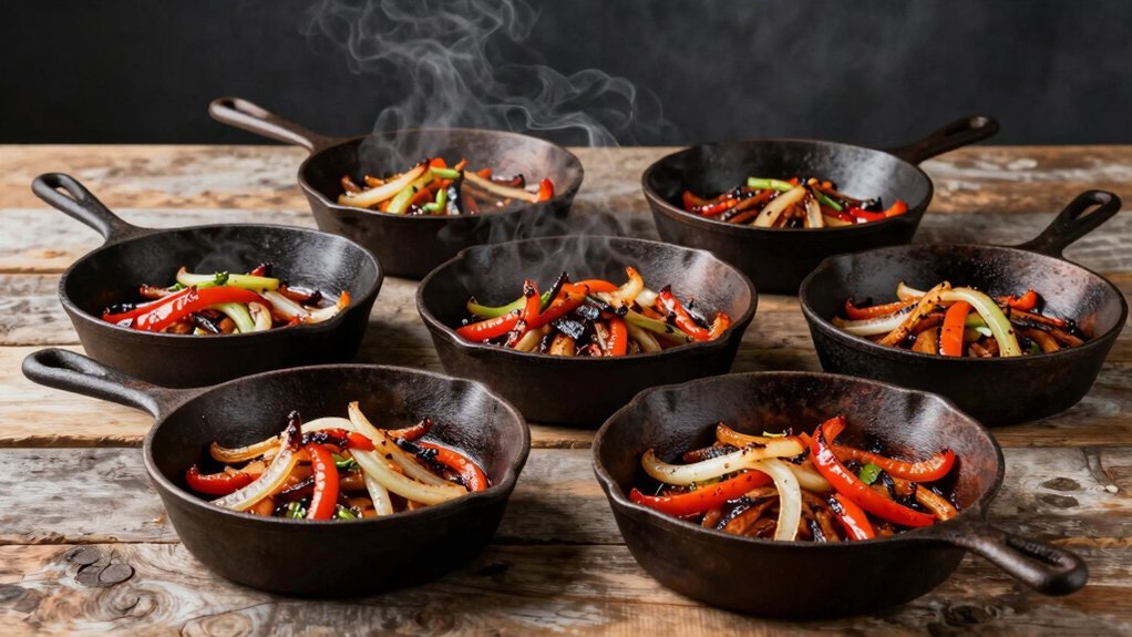 cast iron skillets perfect fajitas