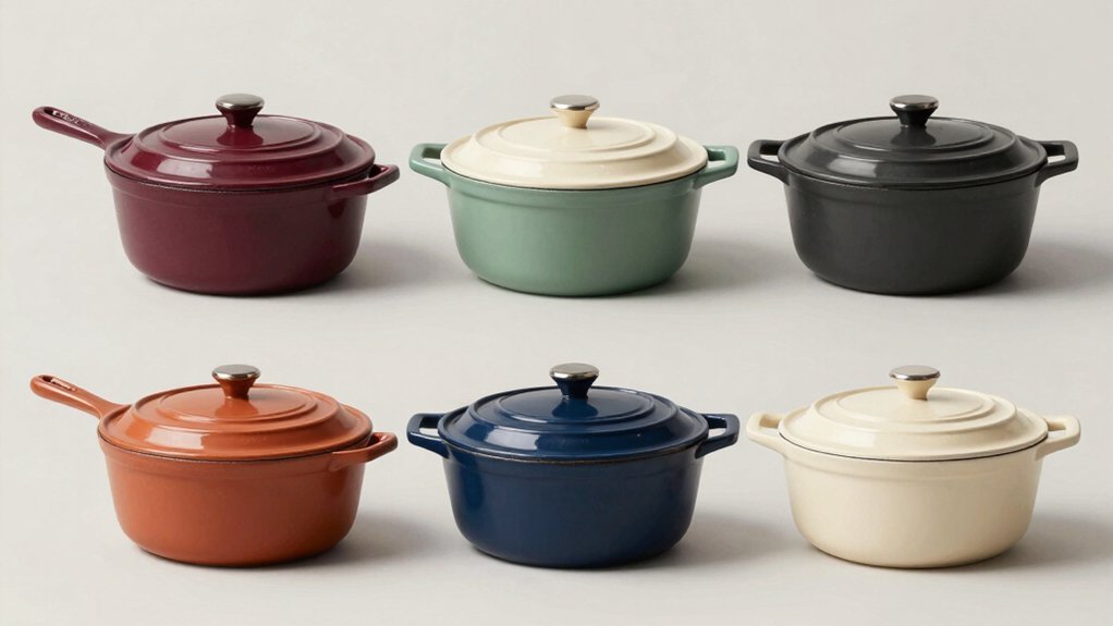 coated cast iron skillets with lid