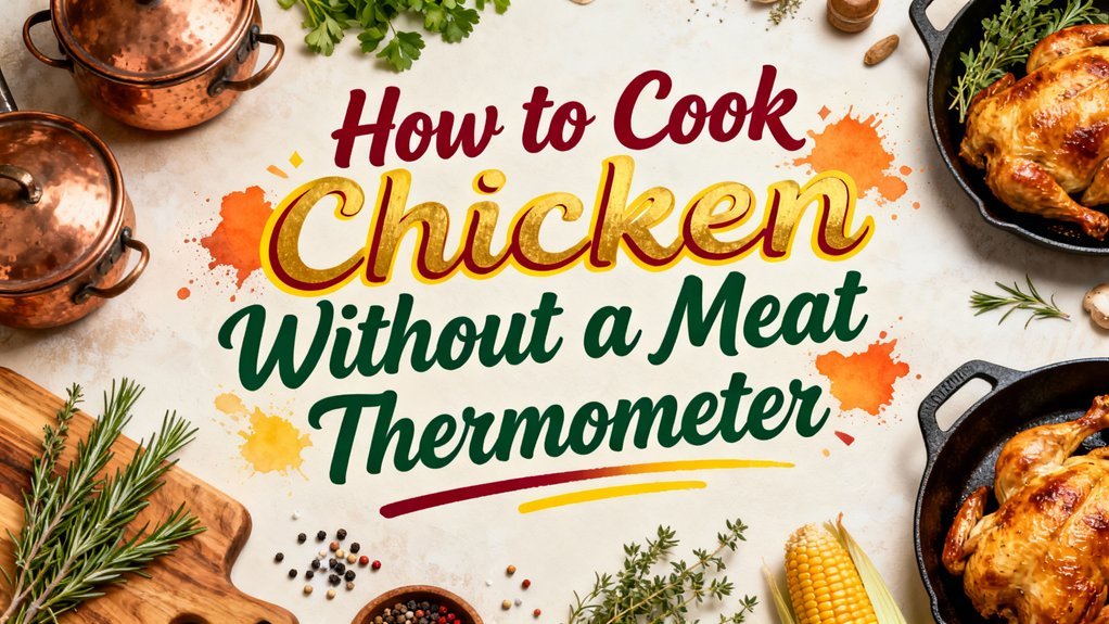 cook chicken safely without thermometer