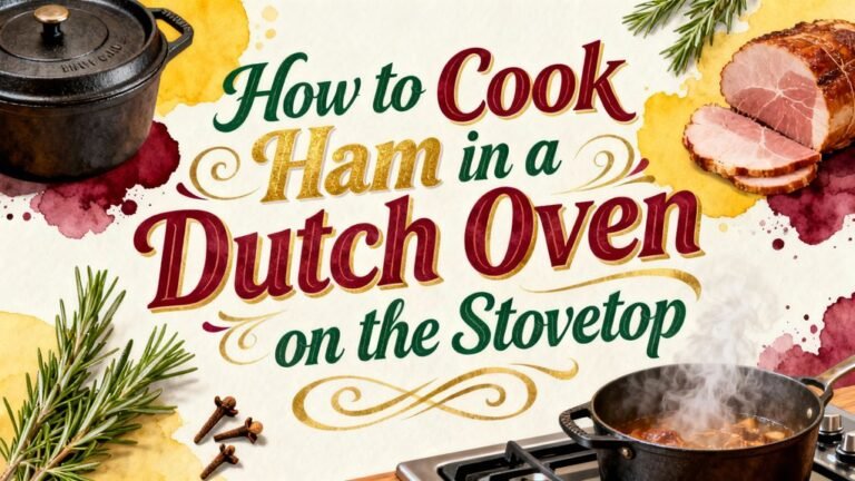 cook ham stovetop dutch oven