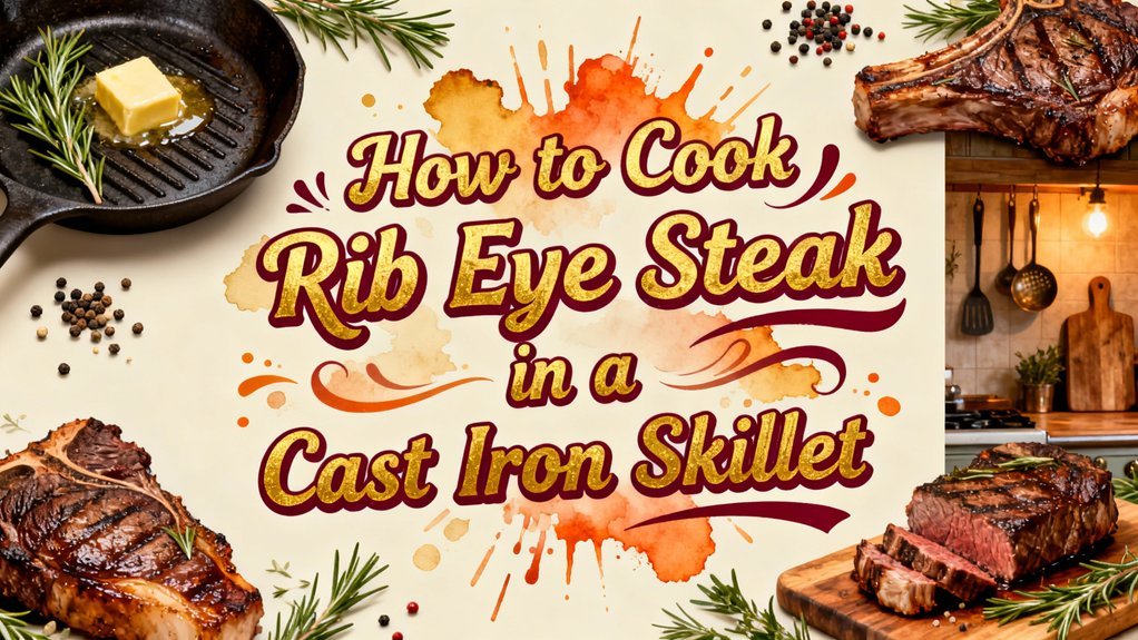 How to Cook Rib Eye Steak in a Cast Iron Skillet