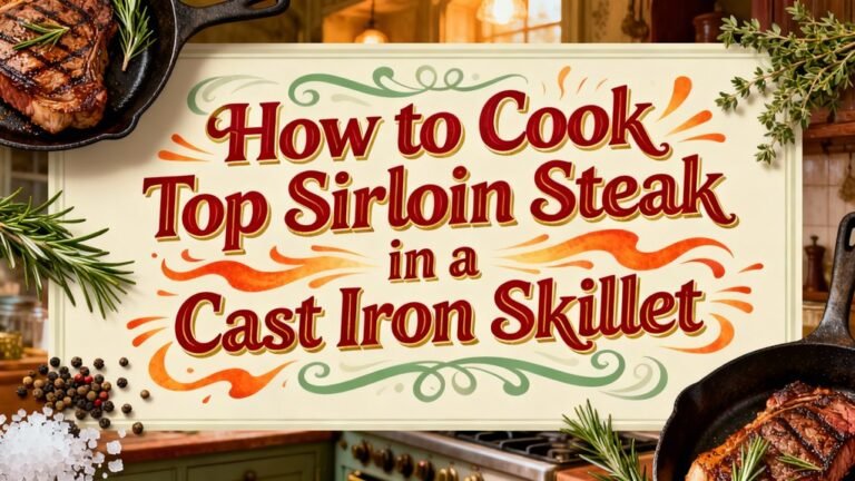 cook top sirloin skillet