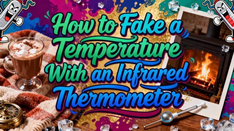 faking temperature with thermometer
