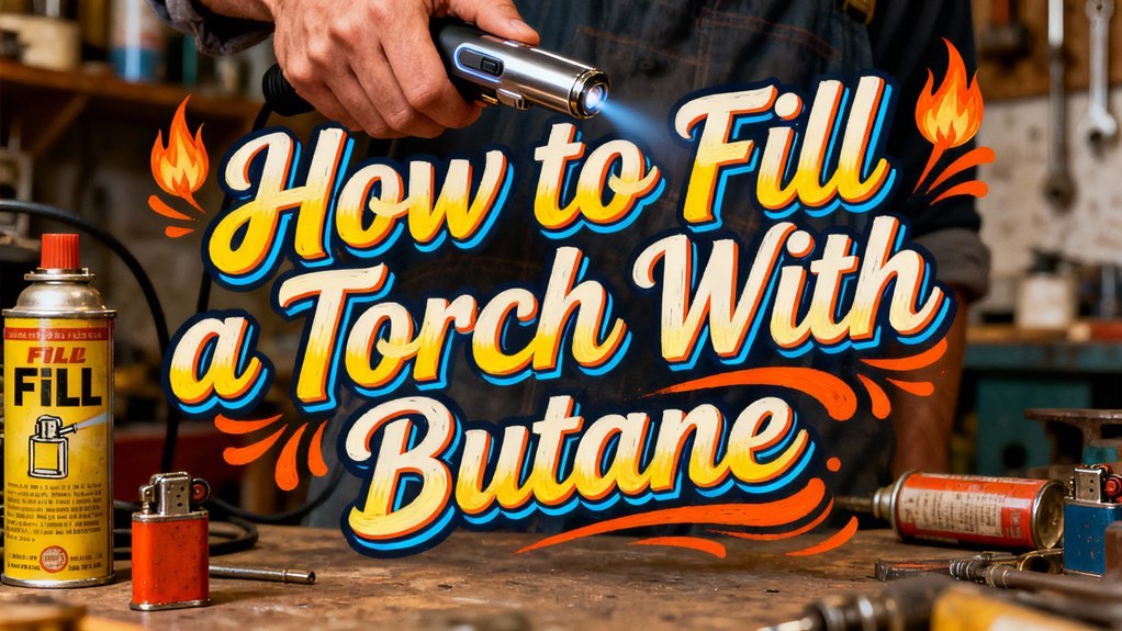 fill torch with butane