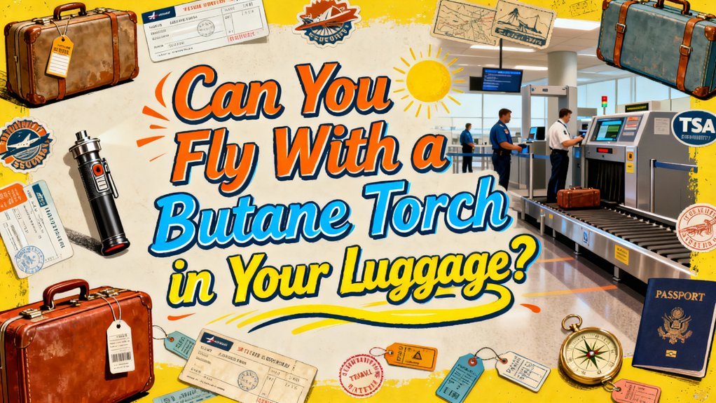 flying with butane torch