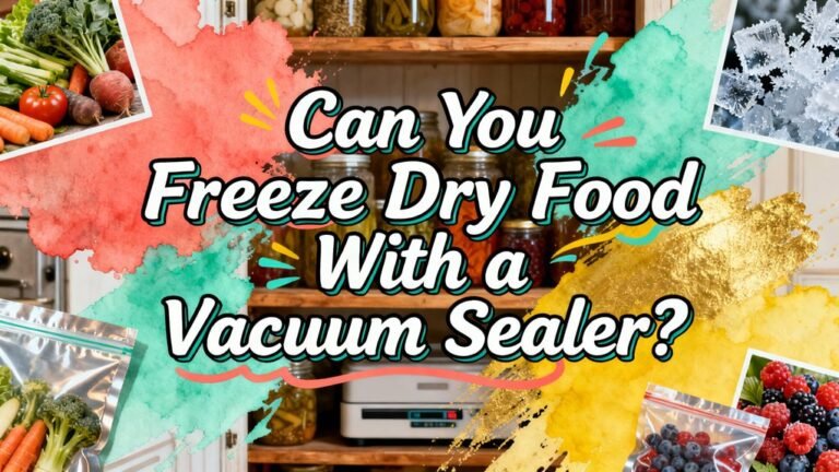 freeze drying with vacuum sealer