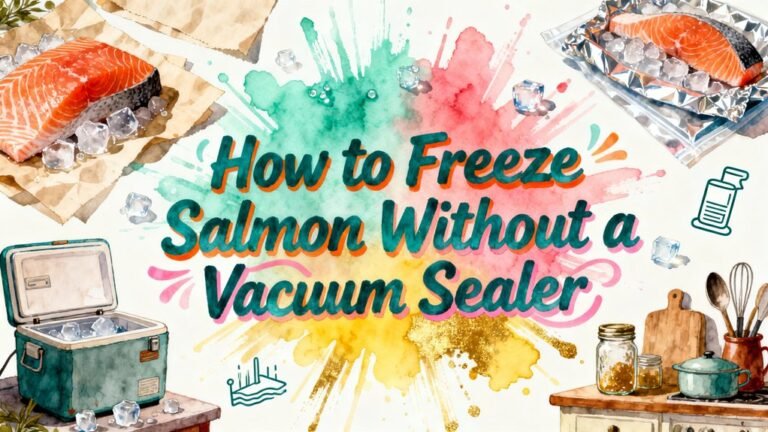 freeze salmon without vacuum