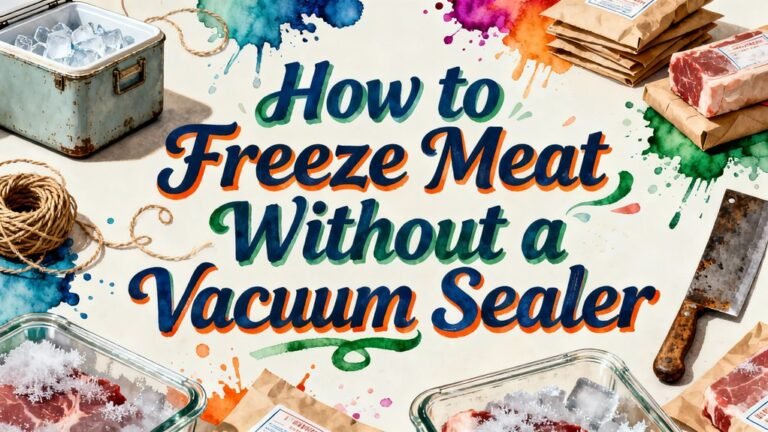 freezing meat without vacuuming