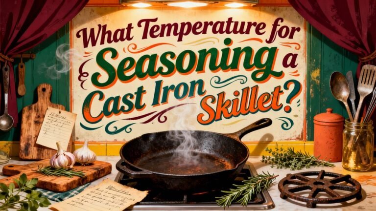 ideal seasoning temperature range