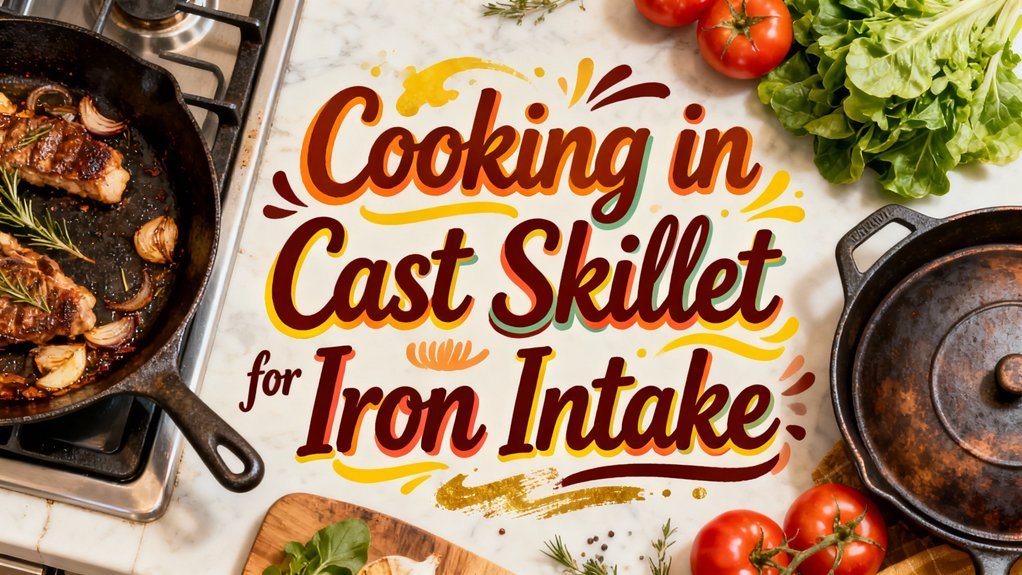 iron enriched skillet cooking