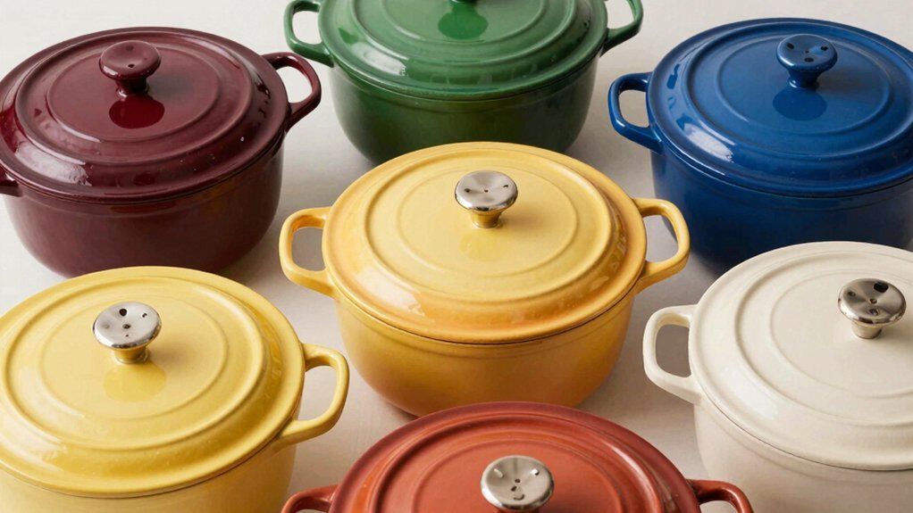 large enameled cast iron dutch ovens