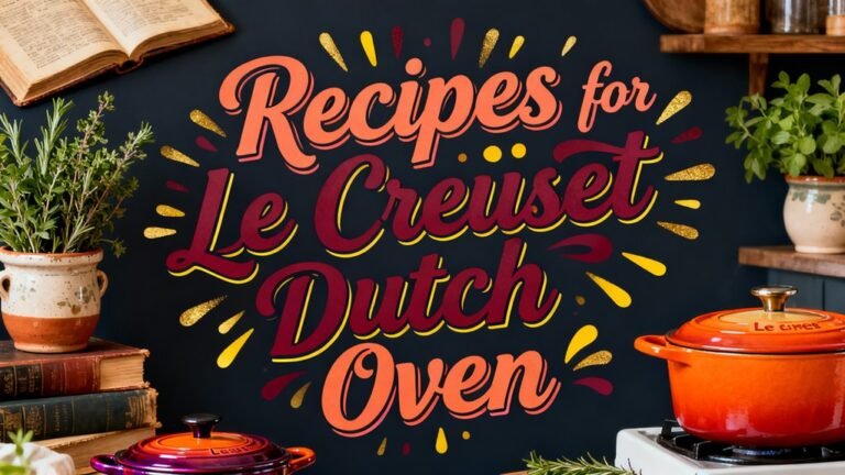 le creuset dutch oven recipes