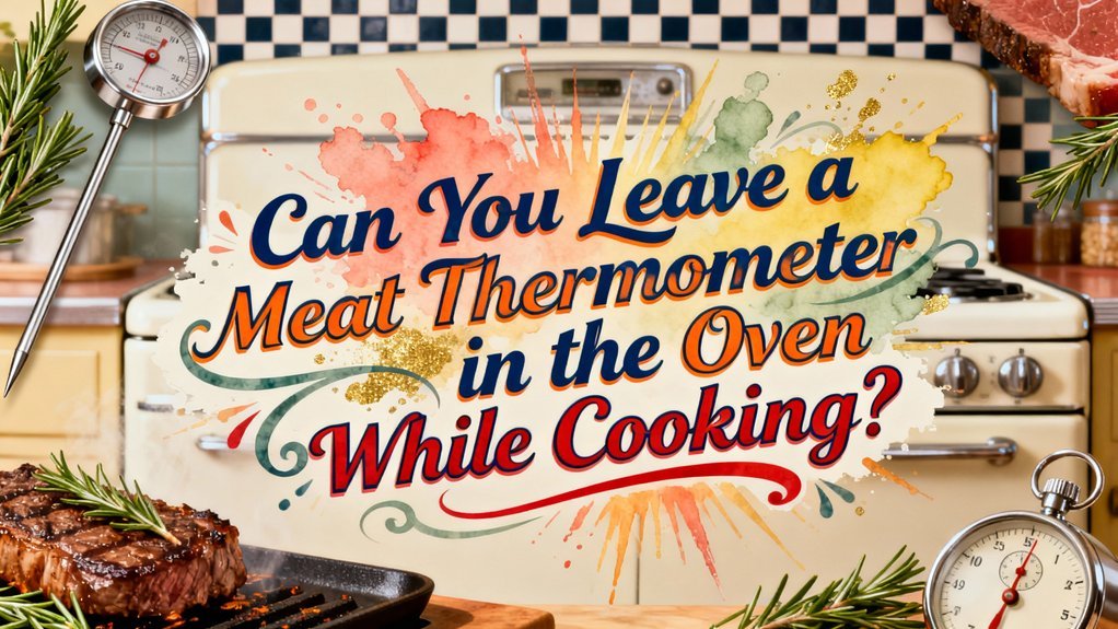leave meat thermometer inside