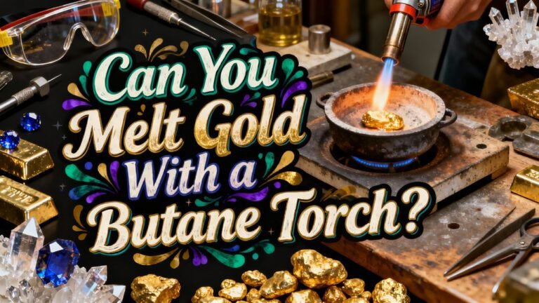 melt gold with butane