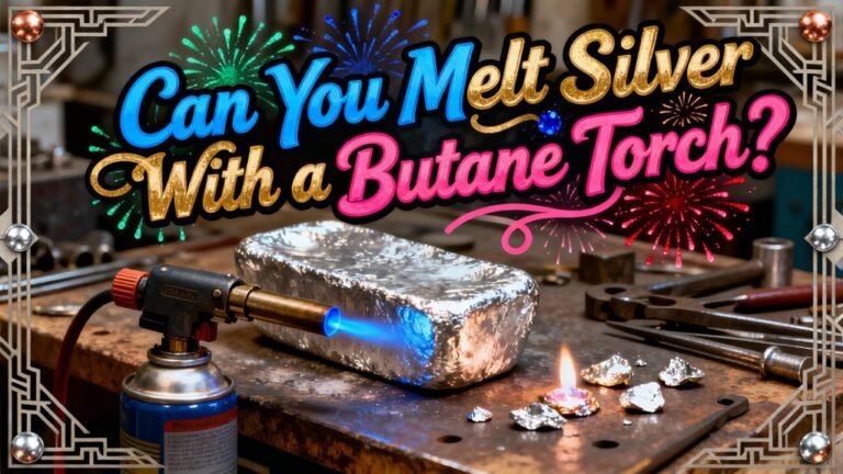 melting silver with butane