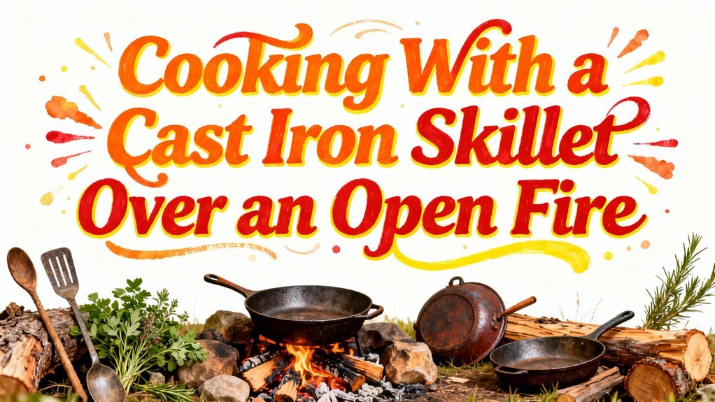 open fire skillet cooking
