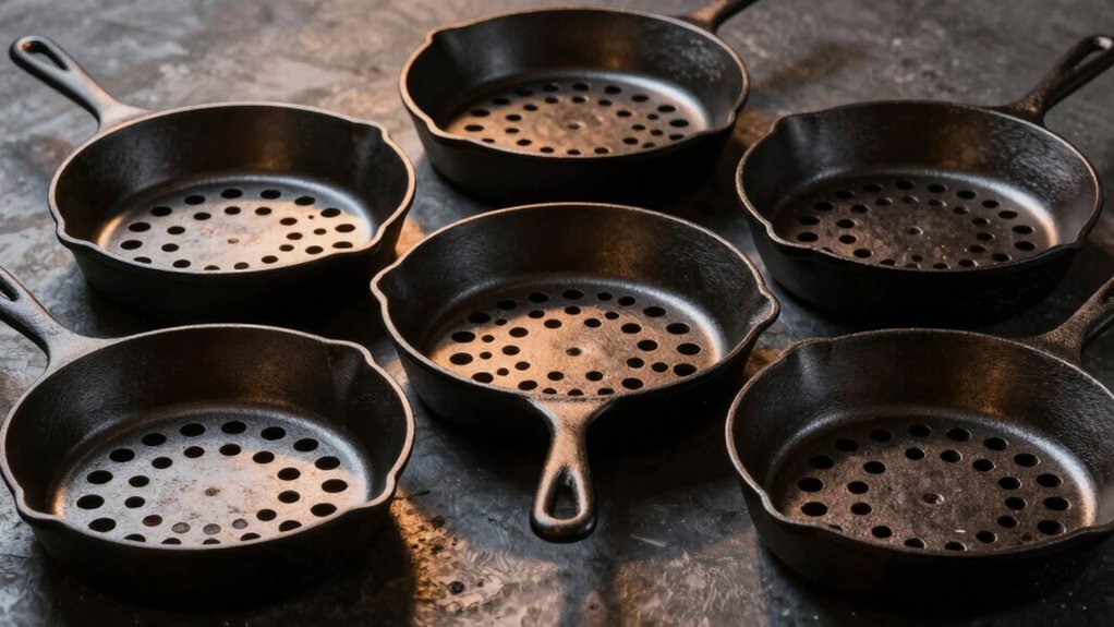 perfectly seared cast iron skillets