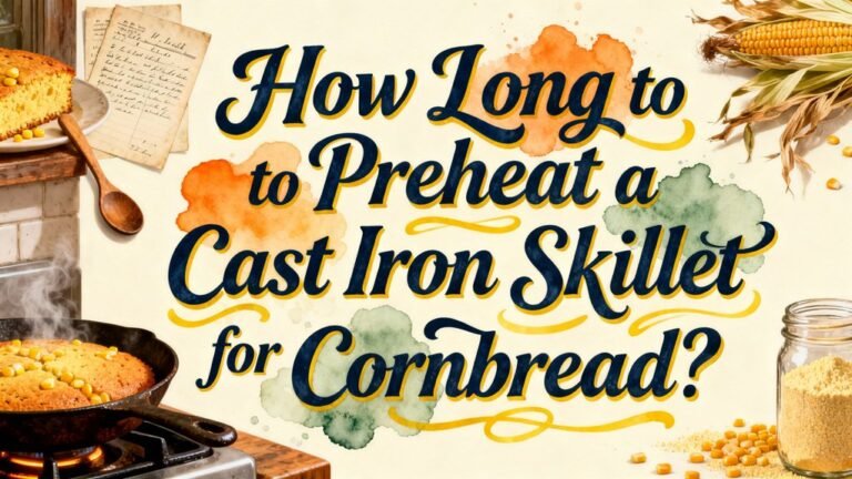 preheat skillet for cornbread