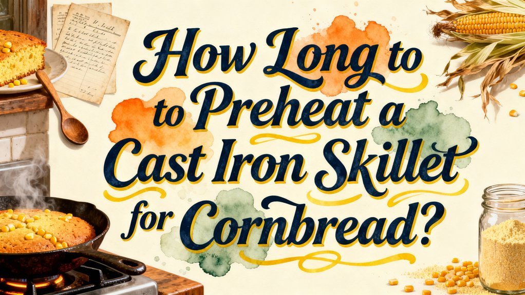 preheat skillet for cornbread