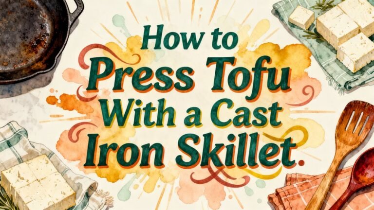 press tofu using skillet