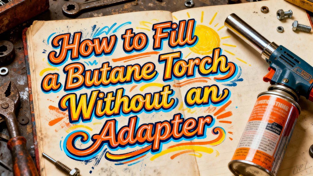 refilling a butane torch