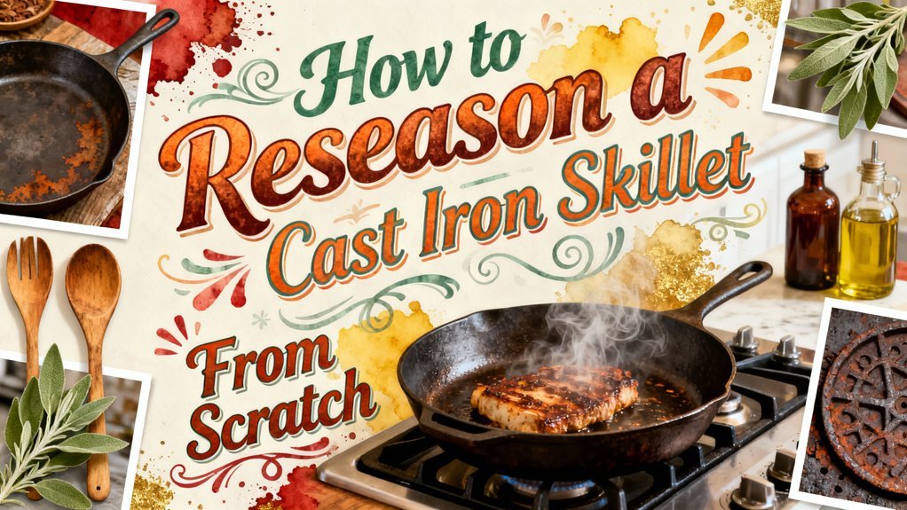 reseason cast iron skillet