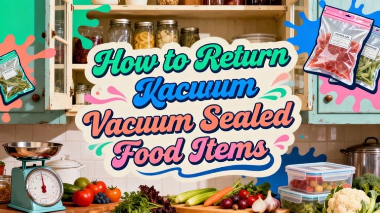 returning vacuum sealed items