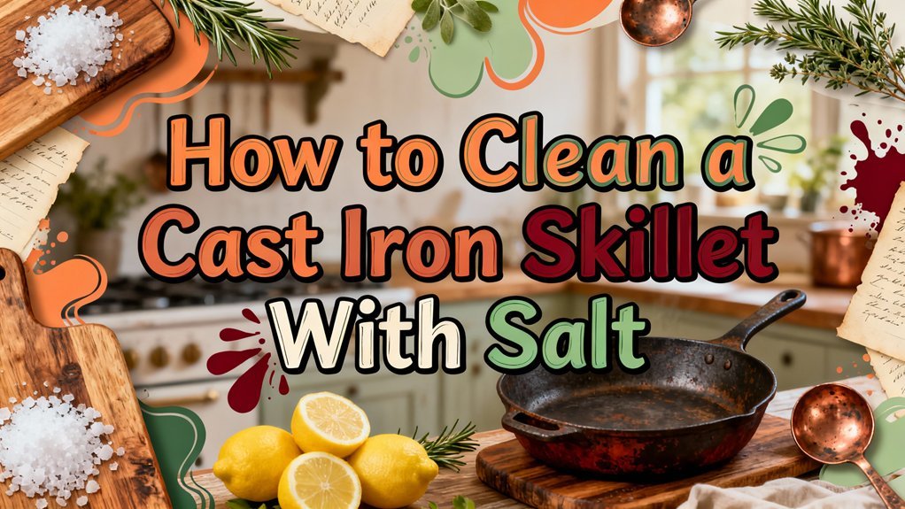 salt scrub cast iron