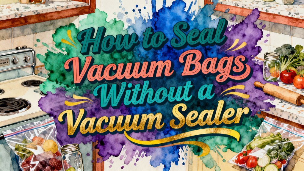 sealing vacuum bags manually