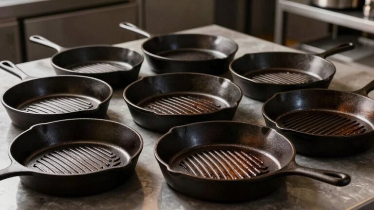 searing cast iron skillet ridges