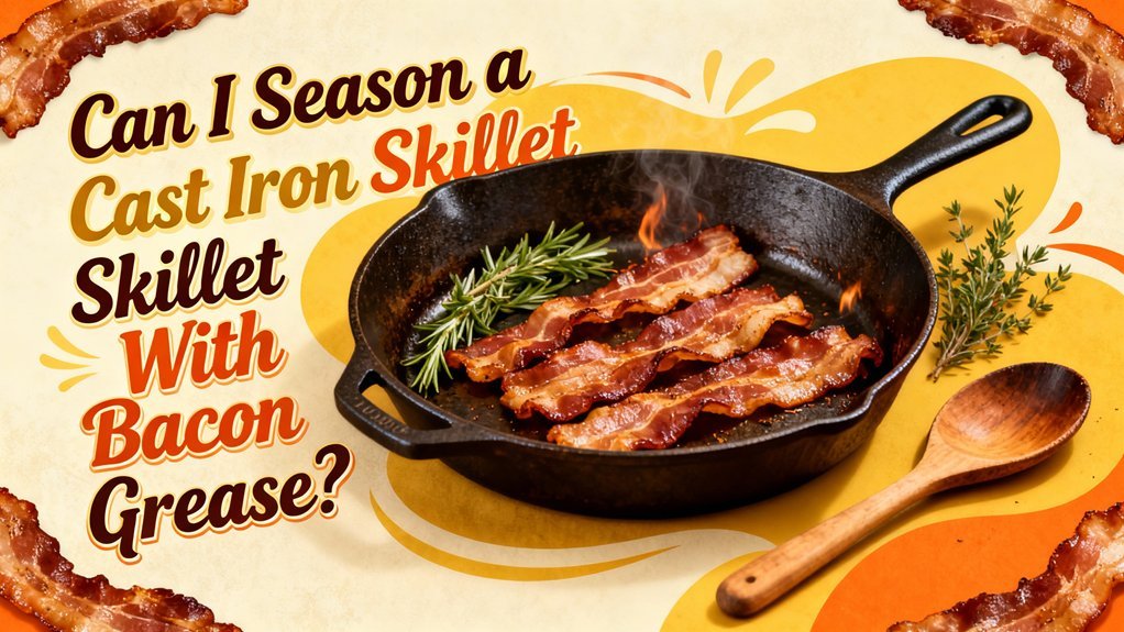 season skillet with grease