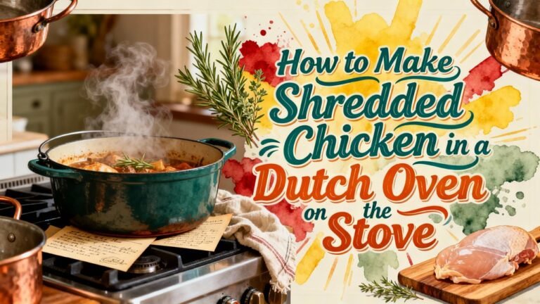 shredded chicken dutch oven
