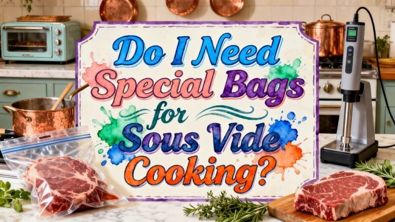 sous vide cooking bags necessary
