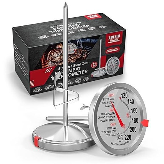 stainless steel meat thermometer pack
