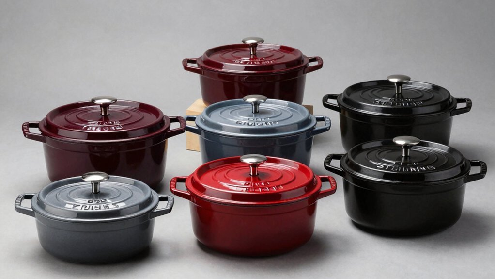 staub dutch ovens with grill lids