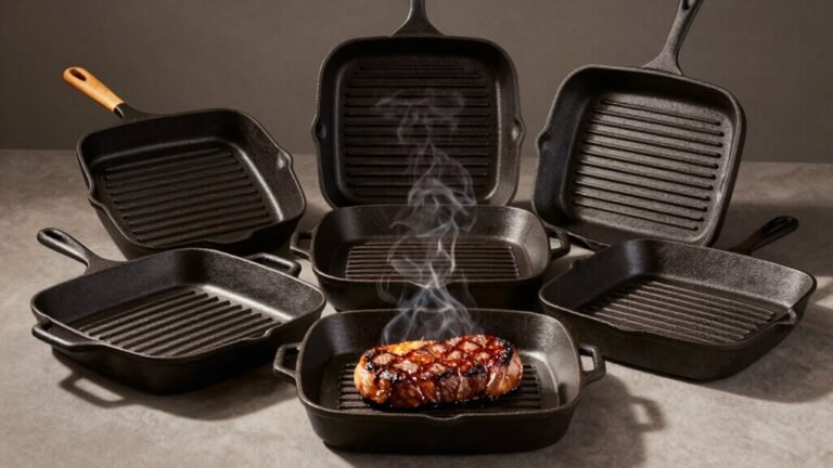 steak searing cast iron grill pans