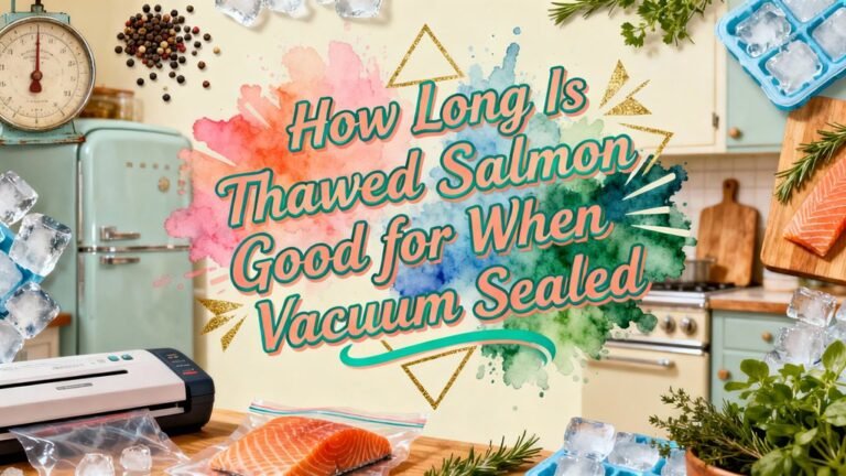 thawed vacuum sealed salmon